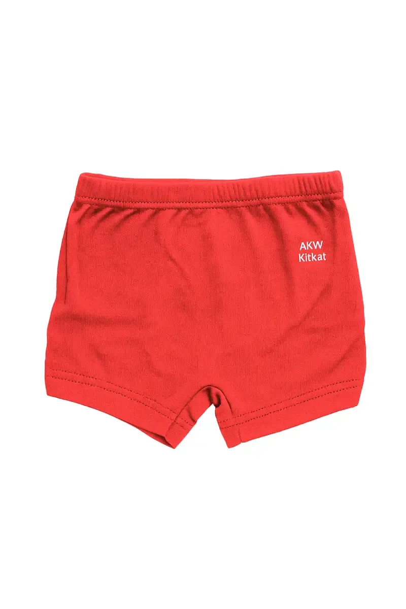 Cotton Trunk for Boys - Red  033913RED70C
