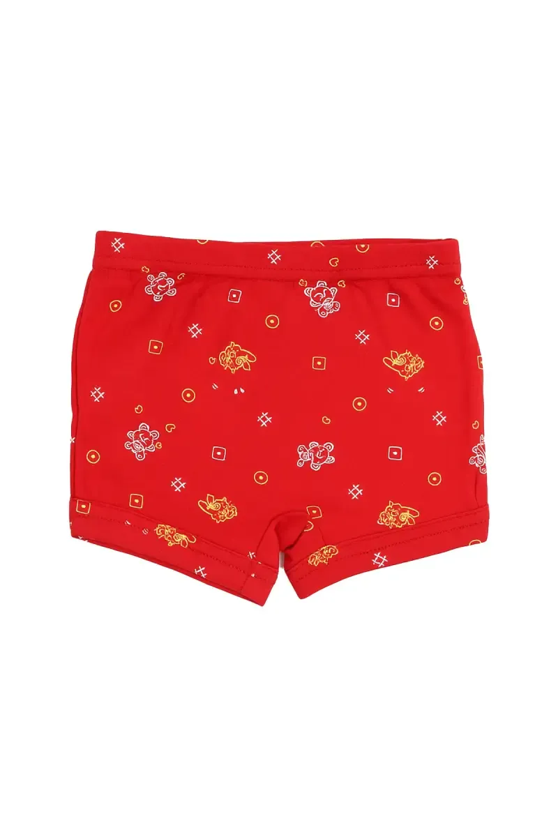 Cotton trunk for Boys - Red  033915RED55C