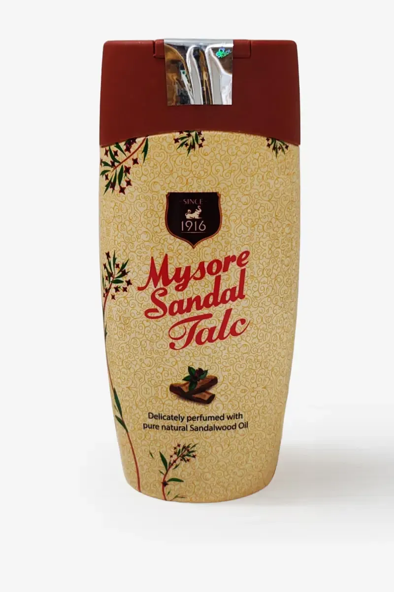 Mysore Sandal Talc - 100 g Bottle
