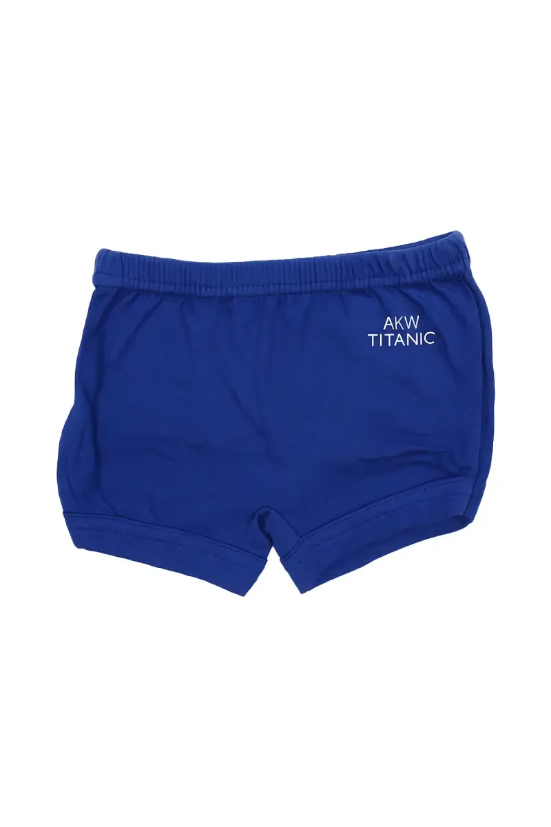 Cotton Trunk For Boys - Navy Blue  033967NAVBLU75C