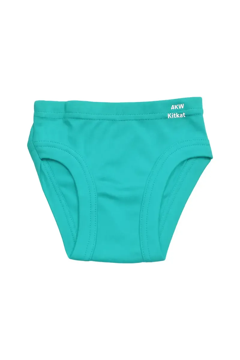Cotton Brief for Boys - Green 033996GRE45C