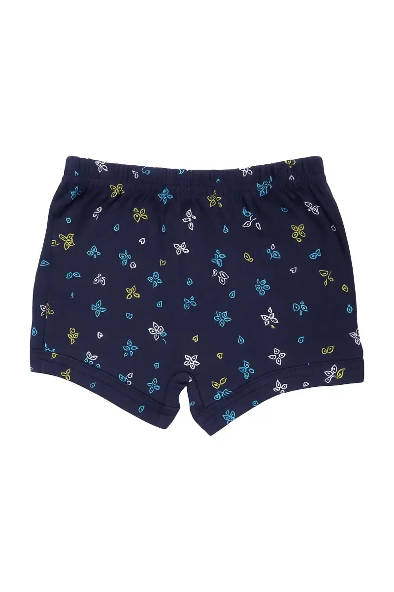 Cotton Printed Bloomer Shorts for Girls - Navy Blue 034031NAVBLU65CM