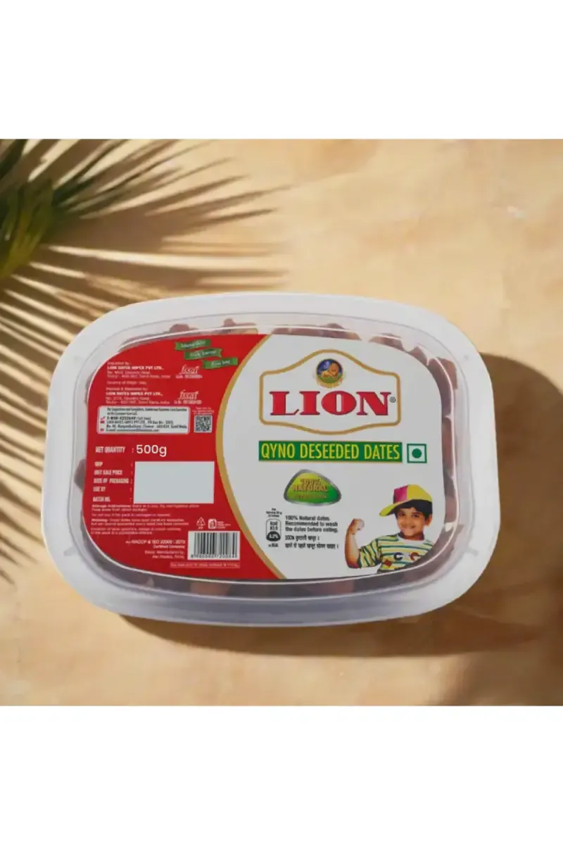 Lion Qyno Deseeded Dates - 500g Box