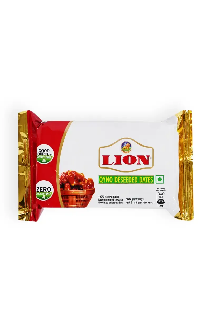 Lion Qyno Deseeded Dates - 100g Pouch