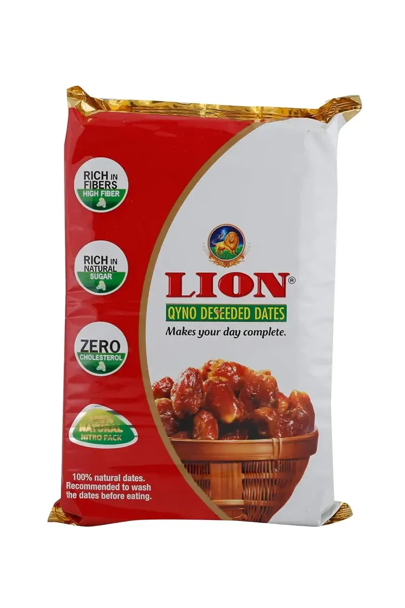 Lion Qyno Deseeded Dates - 500g Pouch