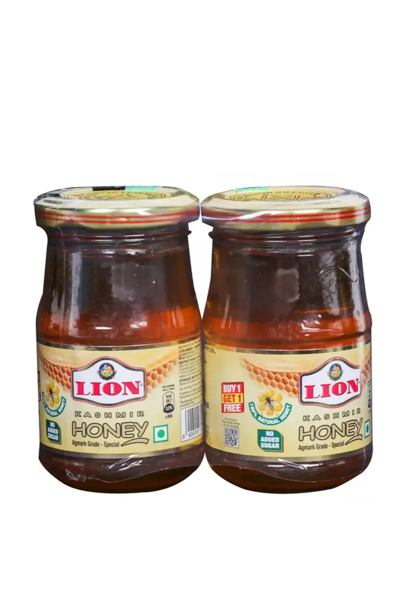 Lion Kashmir Honey, Buy 1 Get 1 - Each 250g Glass Bottle