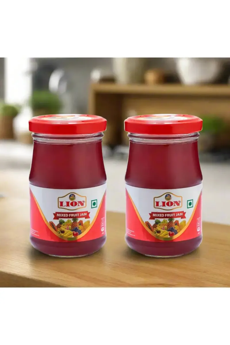 Lion Mixed Fruit Jam ( Buy1 Get1 ) - Each 250g Glass Bottle