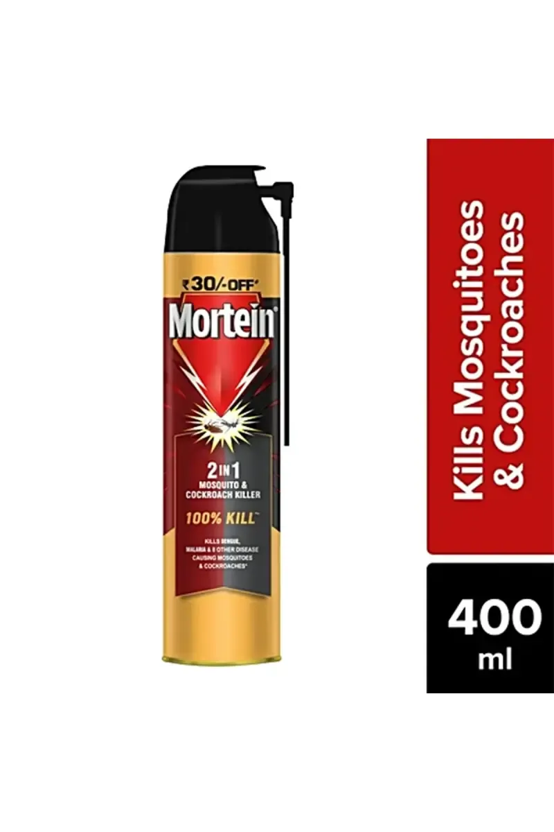 Mortein 2 In 1 Mosquito and Cockroach Killer Spray - 400 ml