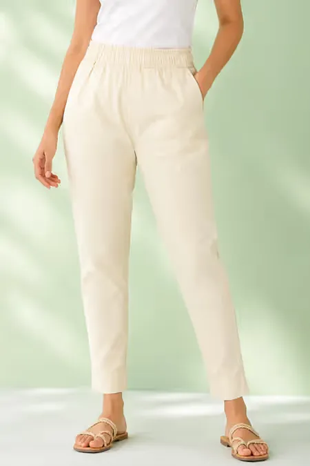 Rayon Stretchable Kurti Pant with Pocket for Women 034262XXLCRE