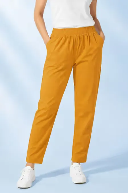 Rayon Stretchable Kurti Pant with Pocket for Women 034262XXLMUS
