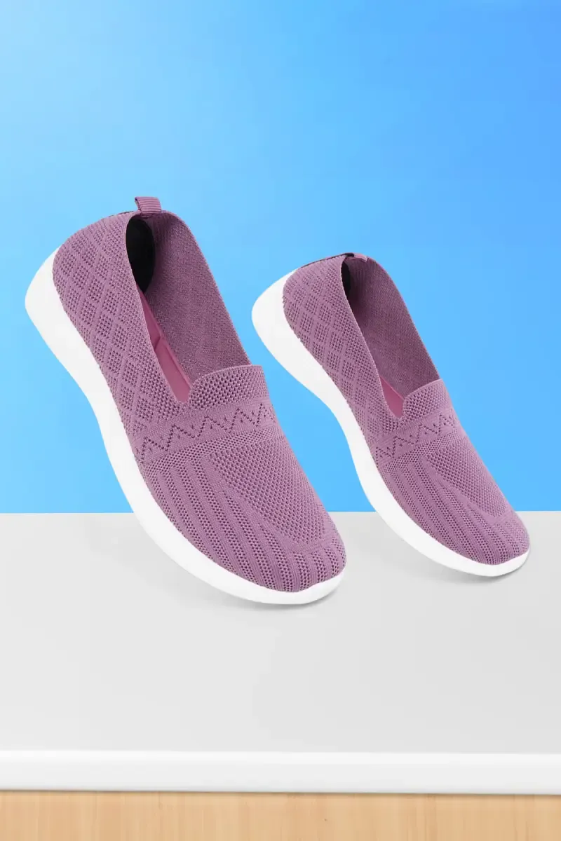 Stylish Slip-On Sneakers for Women - Lightweight & Breathable 0343139PUR