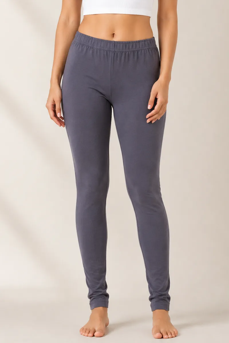 Cotton Lycra Churidar Leggings for Women 034318MSTEGRE