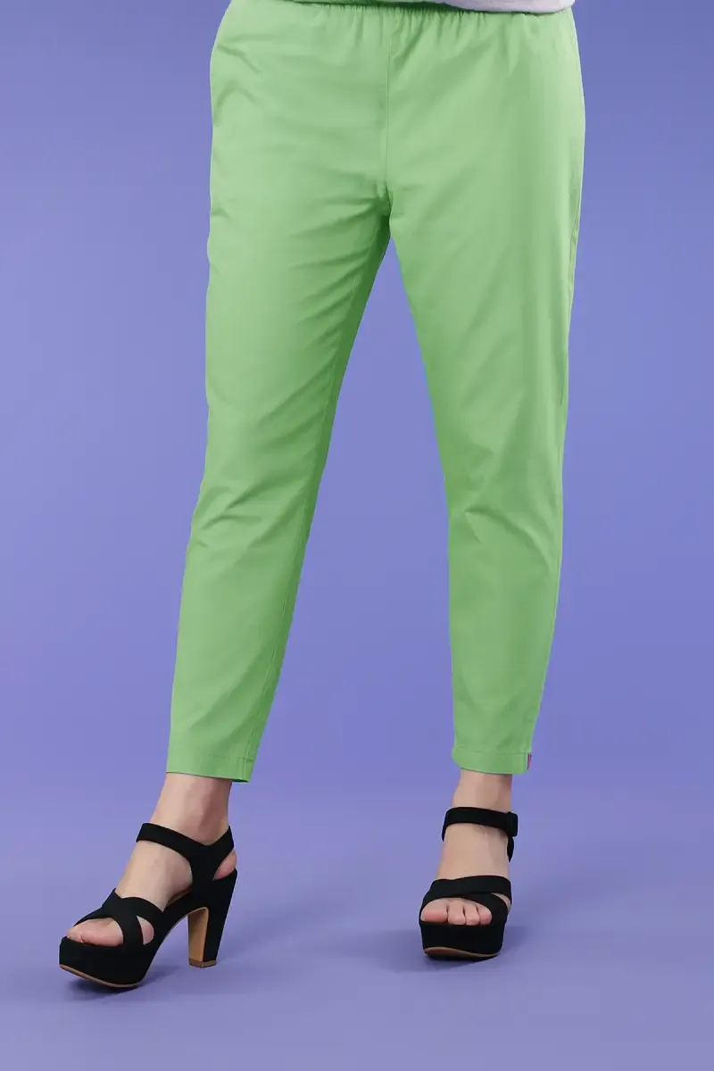 Cotton Straight fit Pant with Pocket for women 034324XLPISGRE