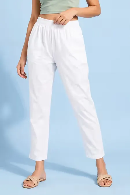 Cotton Straight fit Pant with Pocket for women