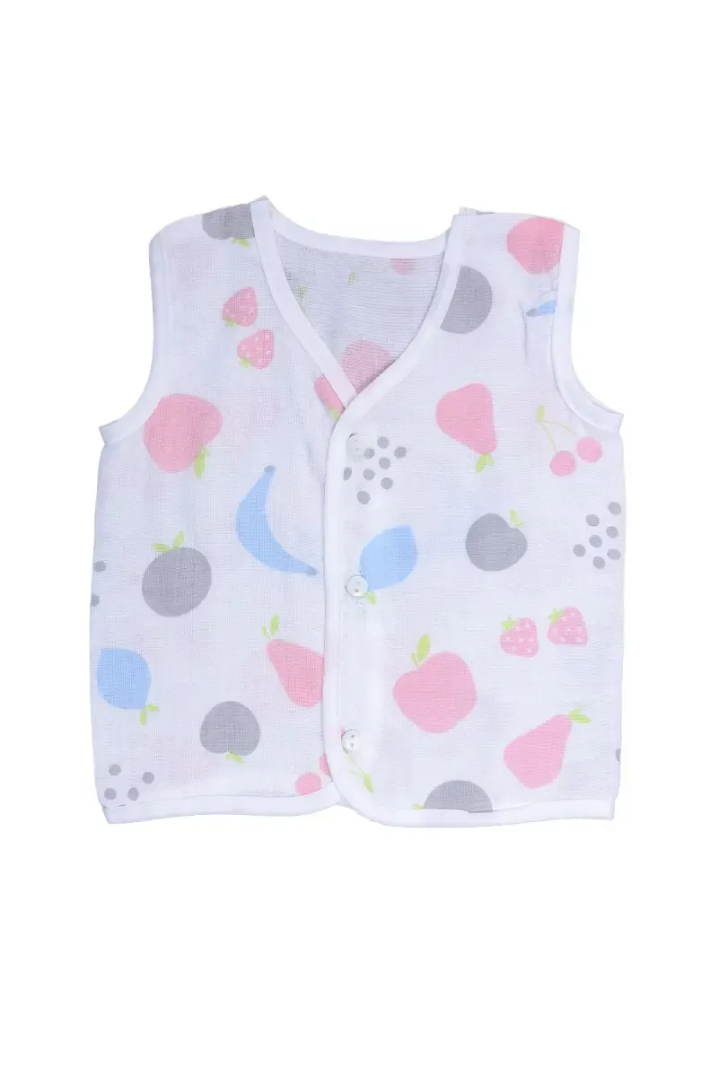 Cotton Button Jhabla For babies - Baby Pink