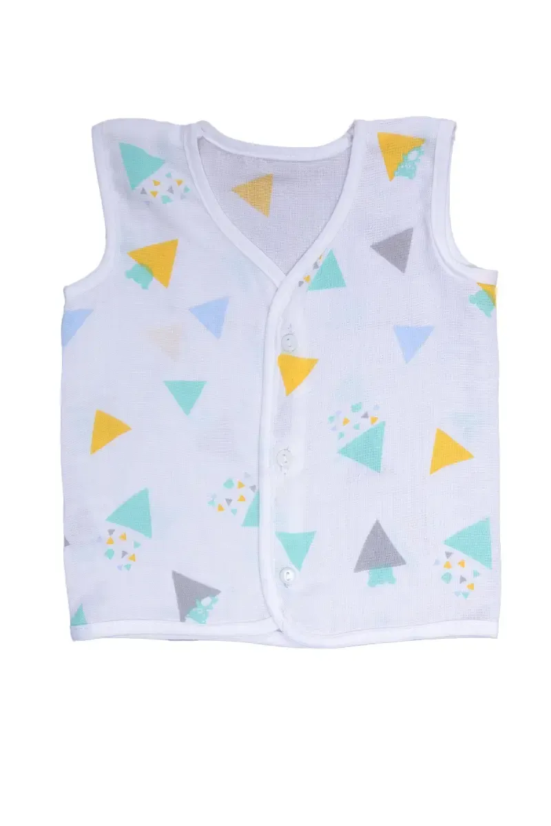 Cotton Button Jhabla For babies - Green  034329GRE69M2