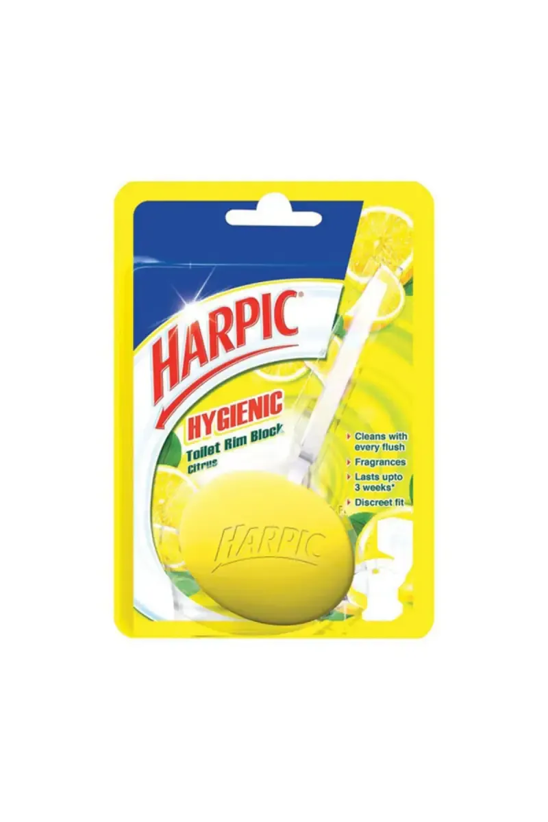 Harpic Citrus Hygienic Toilet Cleaner Rim Block - 26 g 