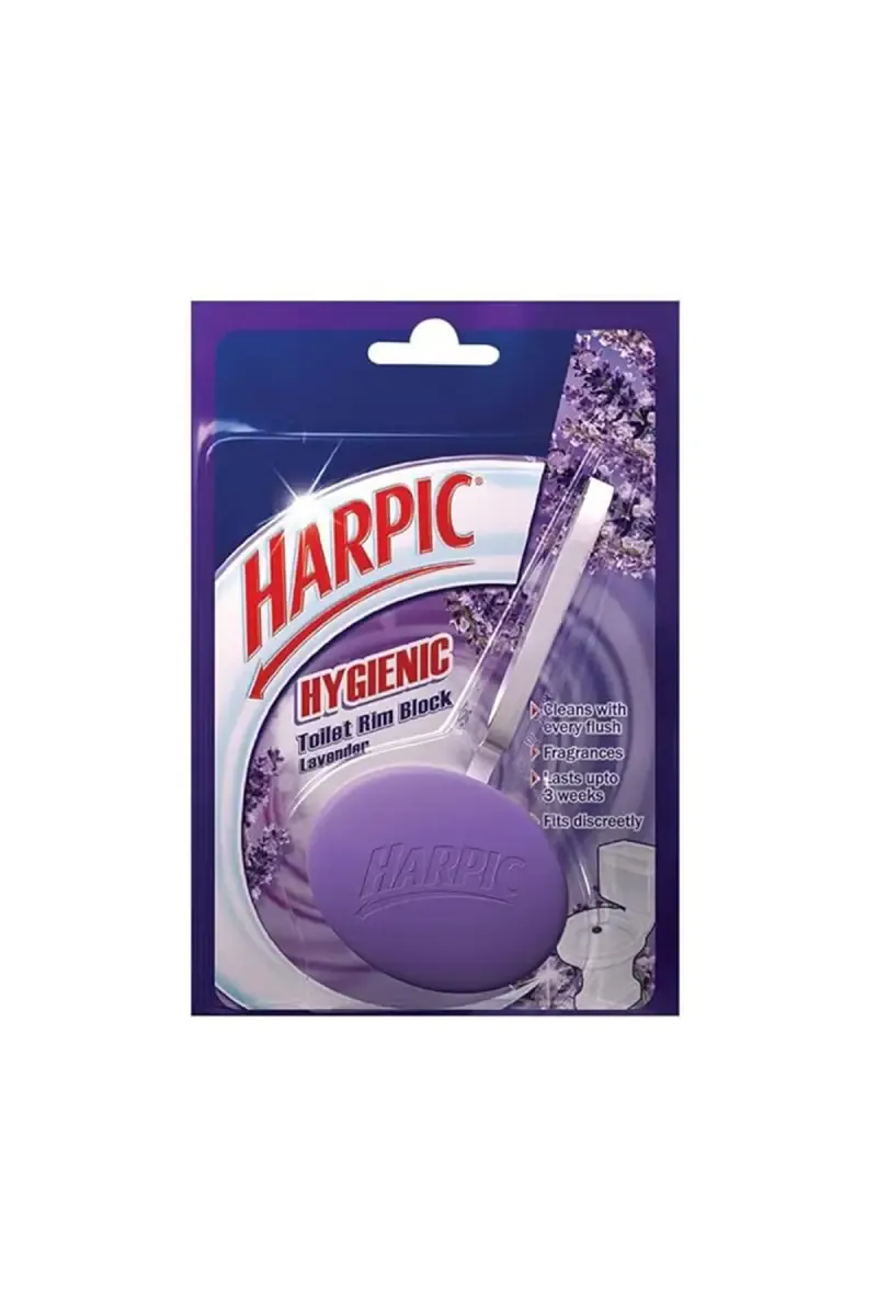 Harpic Lavender Hygienic Toilet Cleaner Rim Block - 26 g 