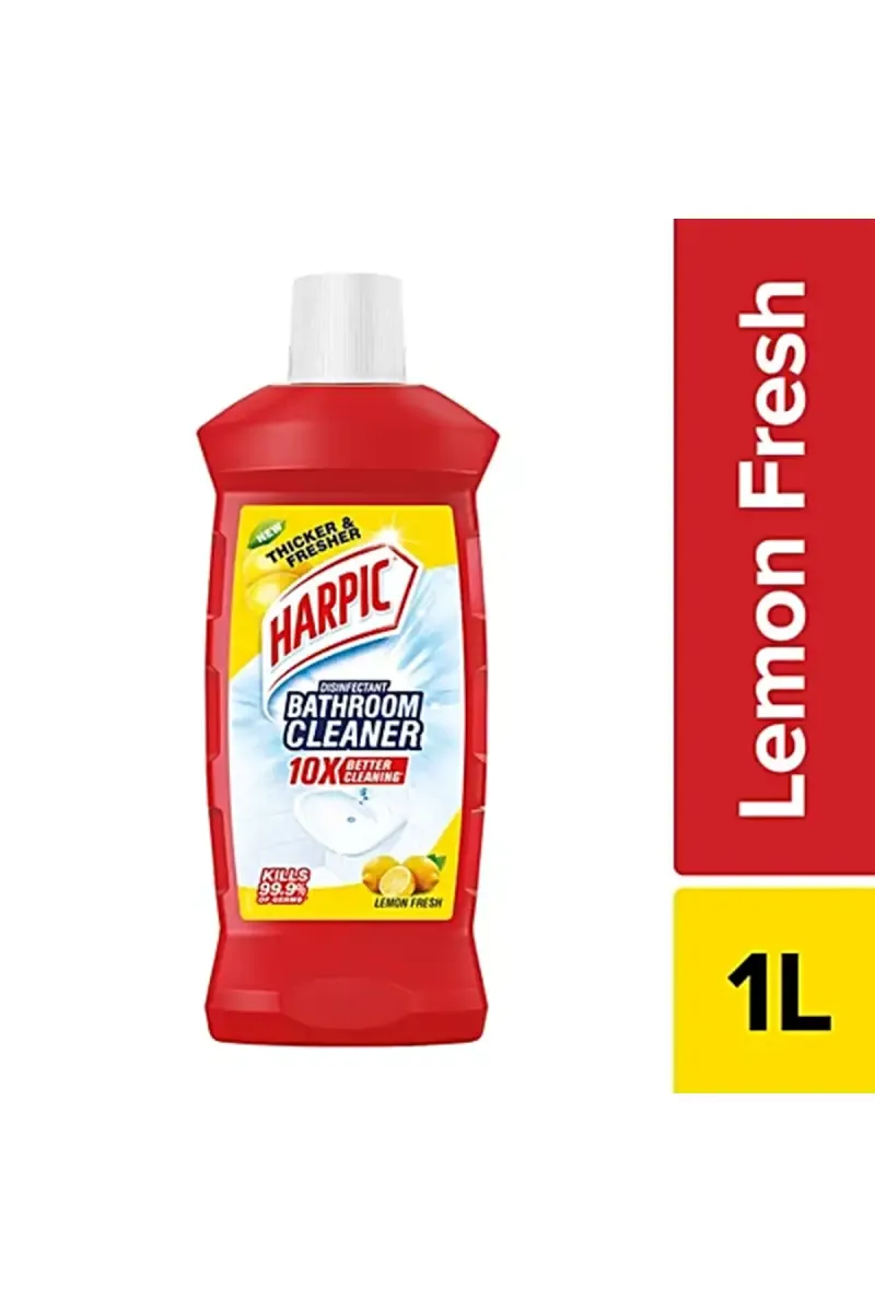 Harpic Lemon Disinfectant Bathroom Cleaner Liquid - 1 Ltr