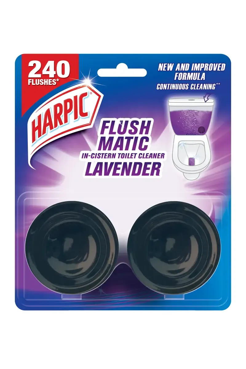Harpic Lavender Flushmatic In-Cistern Toilet Cleaner - 2 * 50g