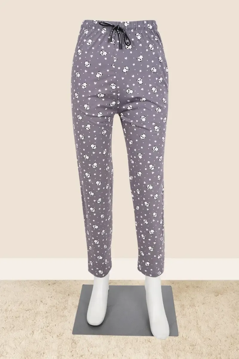 Cotton Conversational Printed Pyjama Pant for Women 034406GREXL