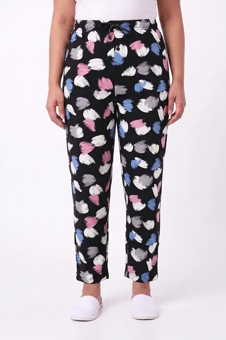Cotton Printed Pyjama Pant for Women - Plus Size