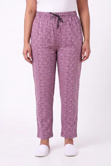 Cotton Conversational Printed Pyjama Pant for Women - Plus Size