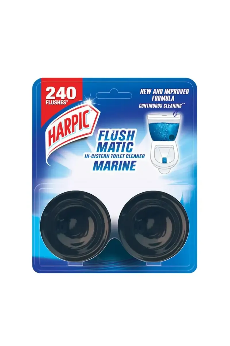 Harpic Marine Flushmatic In-Cistern Toilet Cleaner Blocks - 2 * 50g