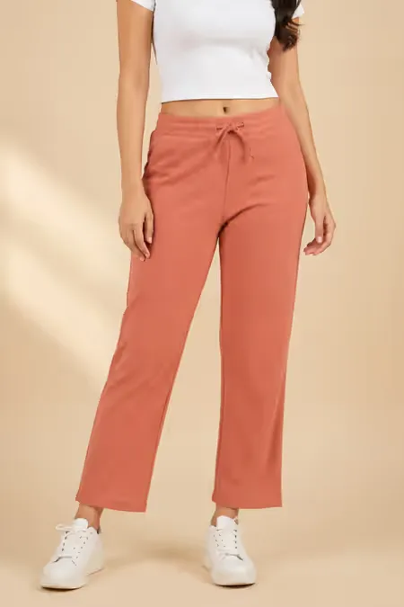Cotton Texture Pant with Pocket for Women 034442LRUS
