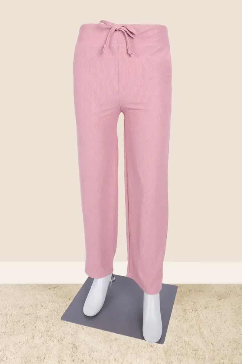 Cotton Texture Pant with Pocket for Women 034442XXLPIN