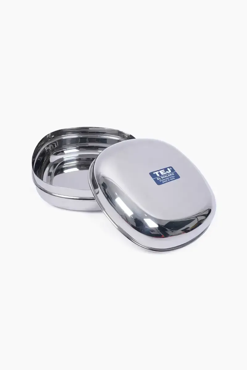 Tej Stainless Steel Square Box Container - 150ml