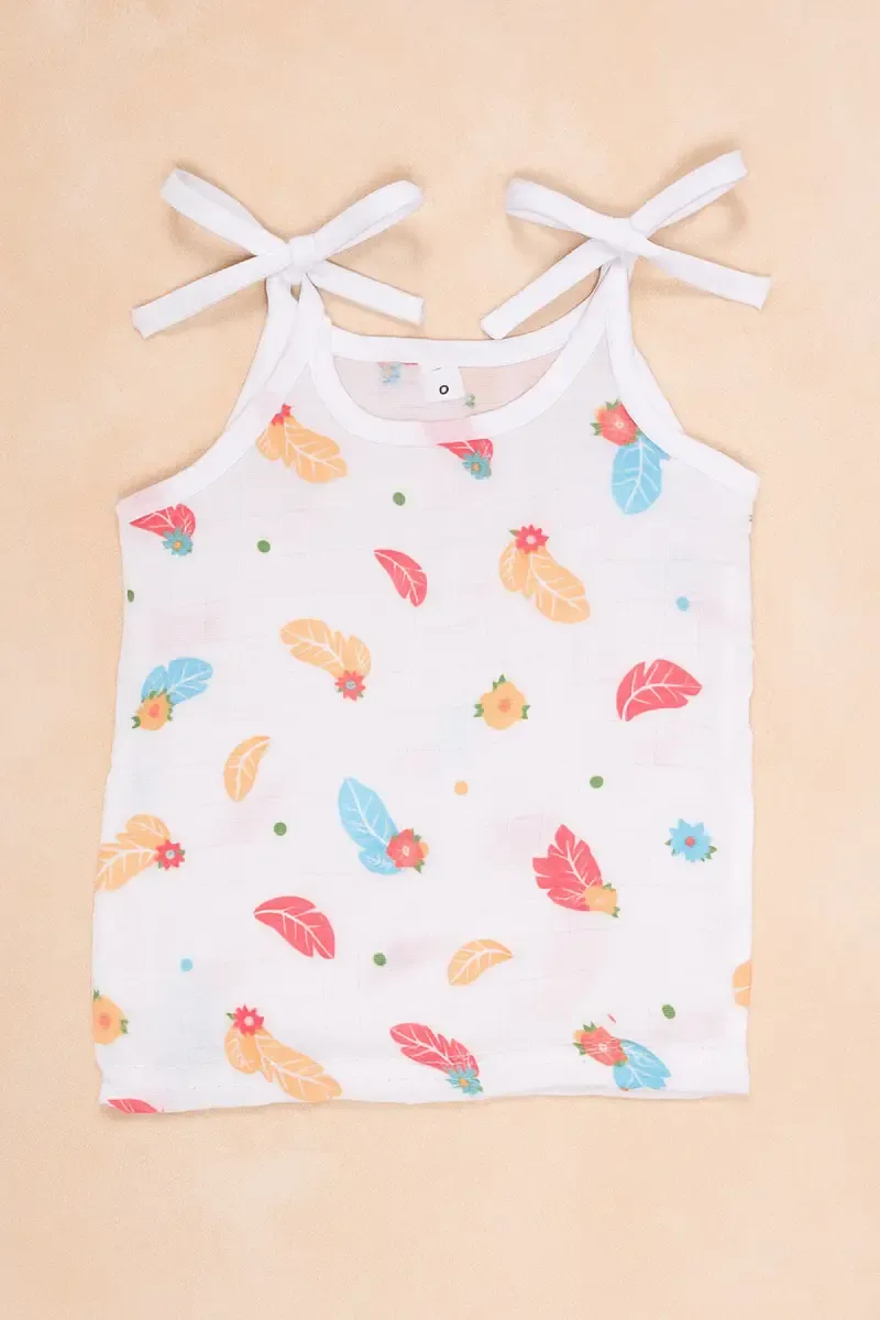 Cotton Knot Jhabla for Babies - White