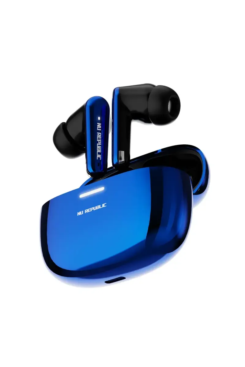 Nu Republic Epic X4 In Ear TWS Earbuds with 52 Hrs Playtime, Dual Mode, ENC Technology, Dual Mic (Cosmic Blue) 034525EPIX4COSBLU