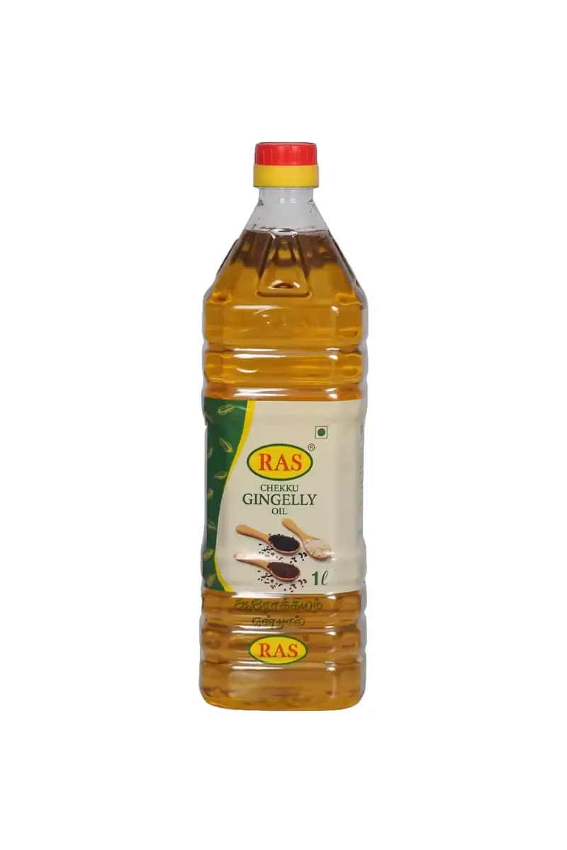 Ras Chekku Gingelly Oil - 1 Ltr Pet Bottle 