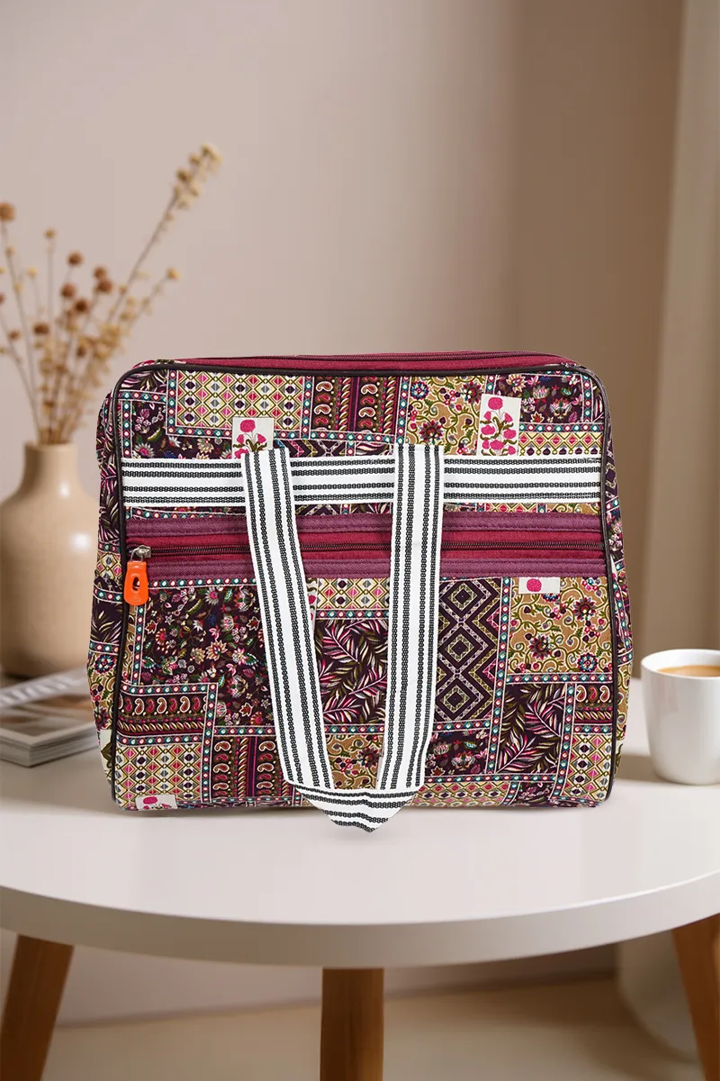 Boho Print Travel Handbag for Women