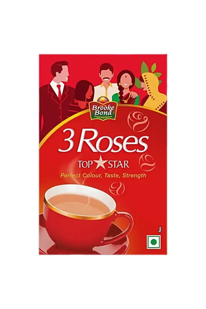 Brooke Bond 3 Roses Top Star Dust Tea - 100g 