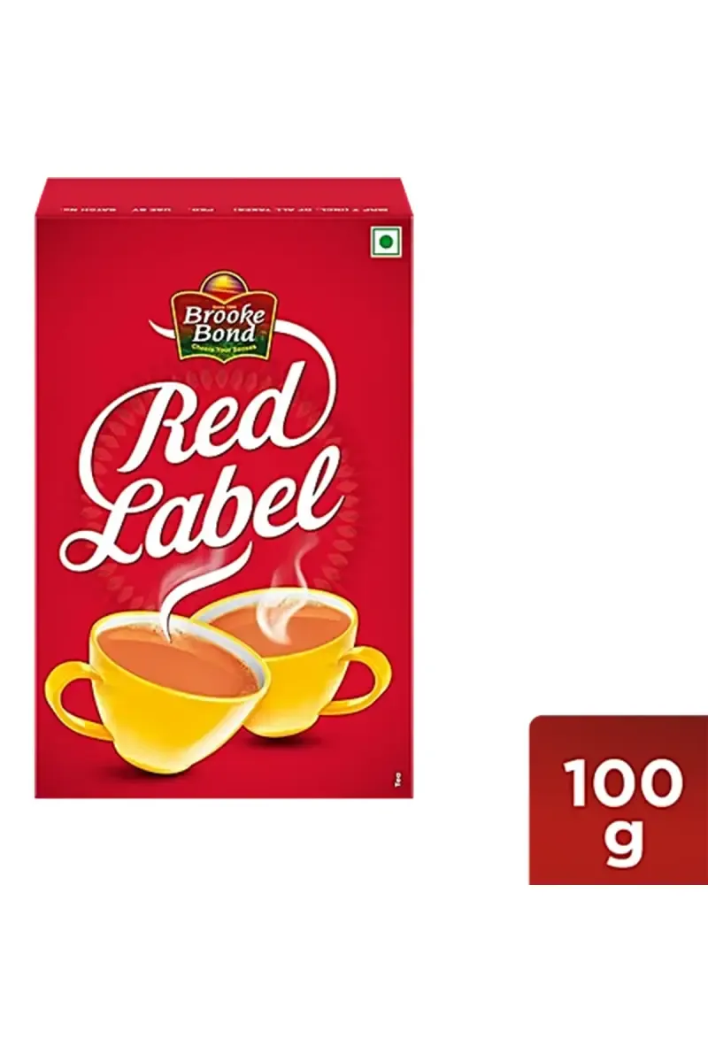 Red Label Leaf Tea Powder - 100 g Box