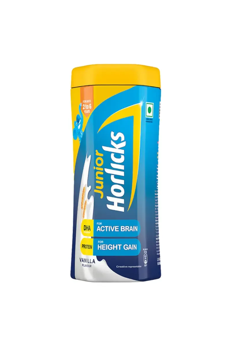 Junior Horlicks Vanilla Flavour Health & Nutrition Drink Powder - 500g Jar