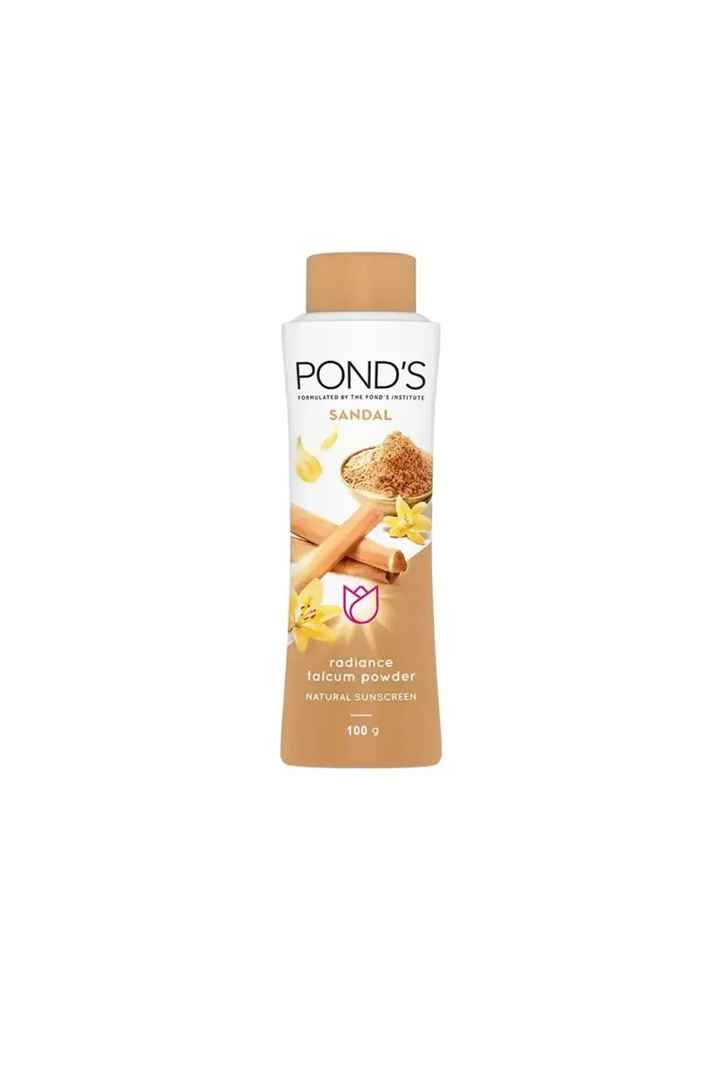 Pond's Sandal Radiance Talcum Powder, Natural Sunscreen - 100 g