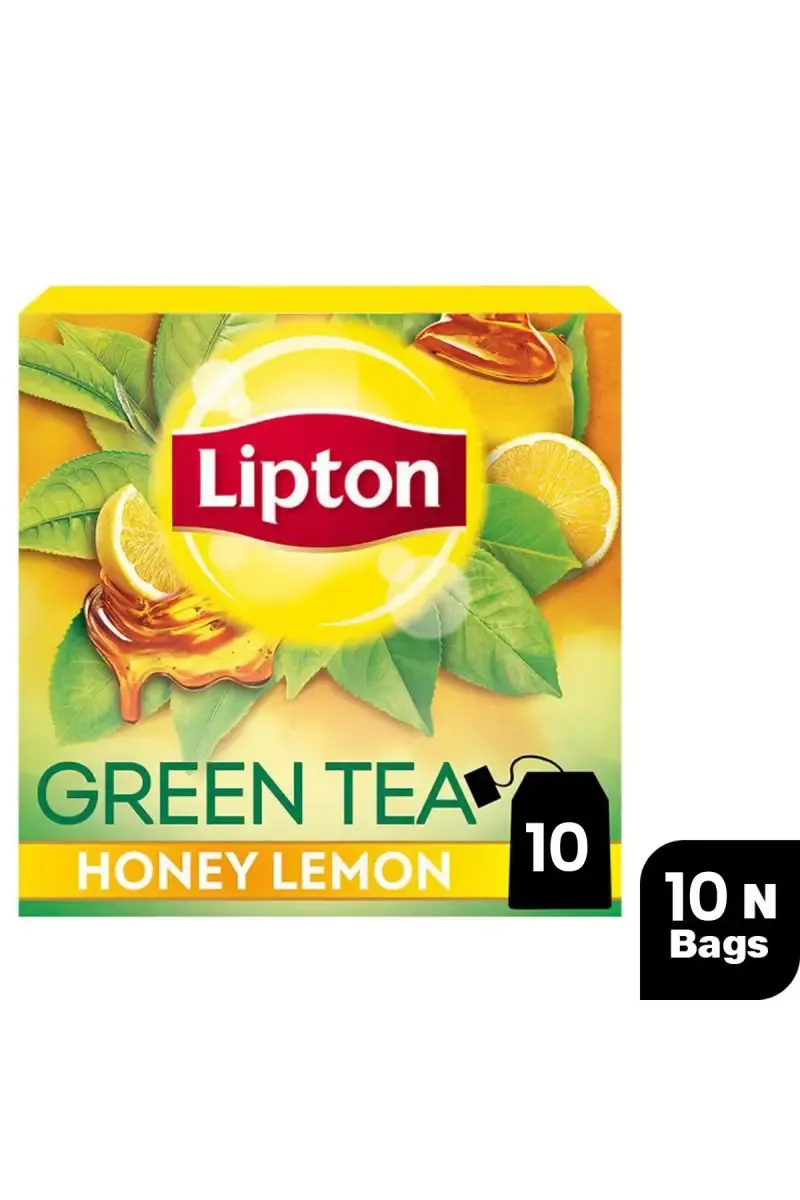 Lipton Honey Lemon Green Tea Bags - 10 Bags * 1.4 g