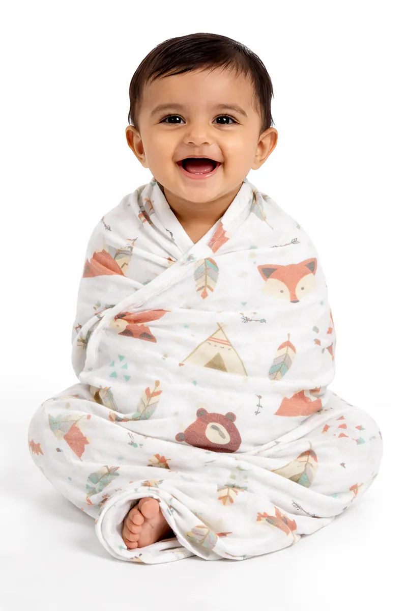 Cotton Towel for Babies - White