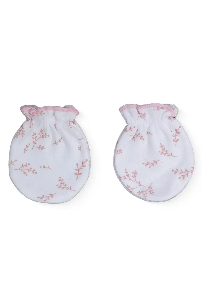 Cotton Mittens for Babies - White