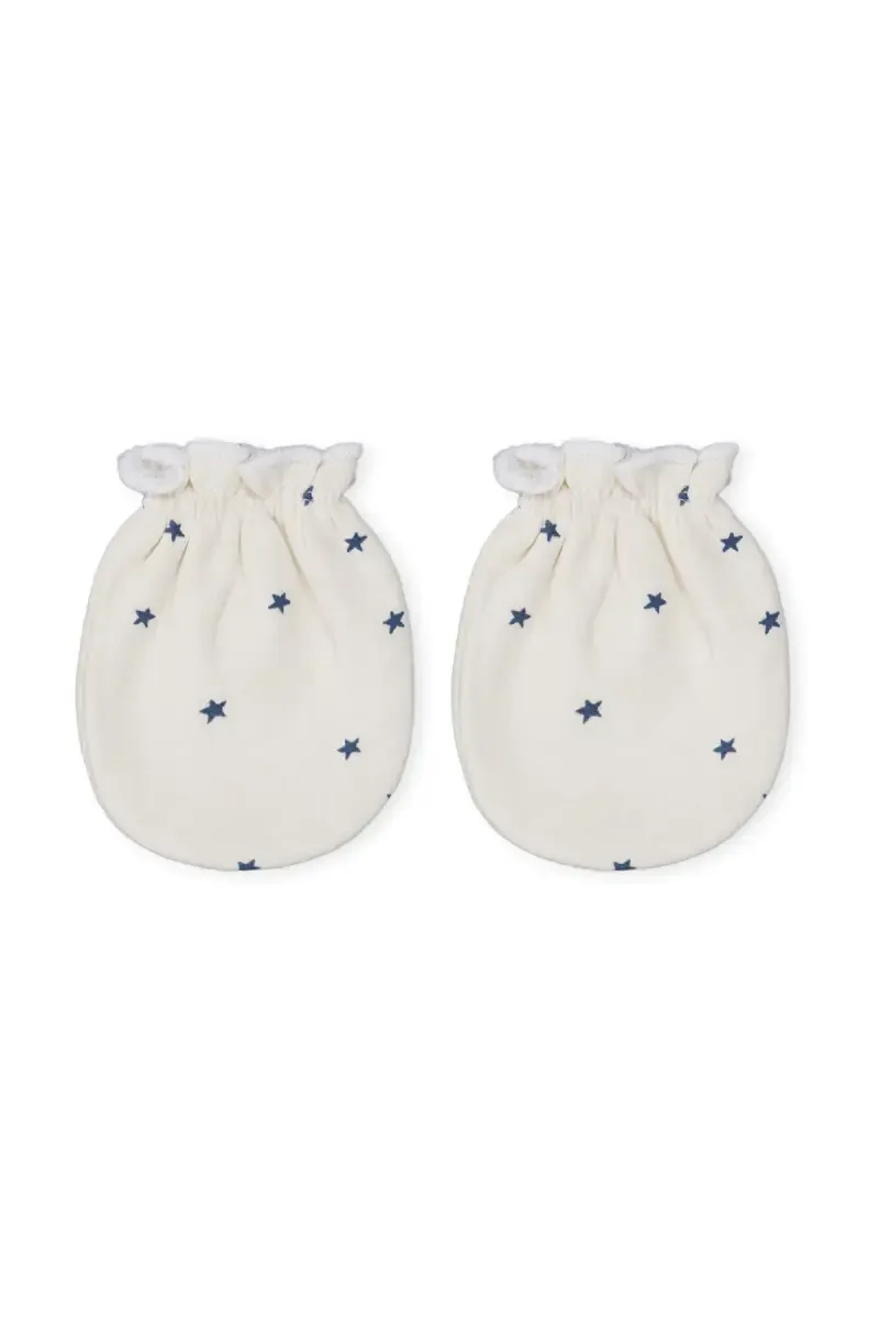 Cotton Mittens for Babies - White