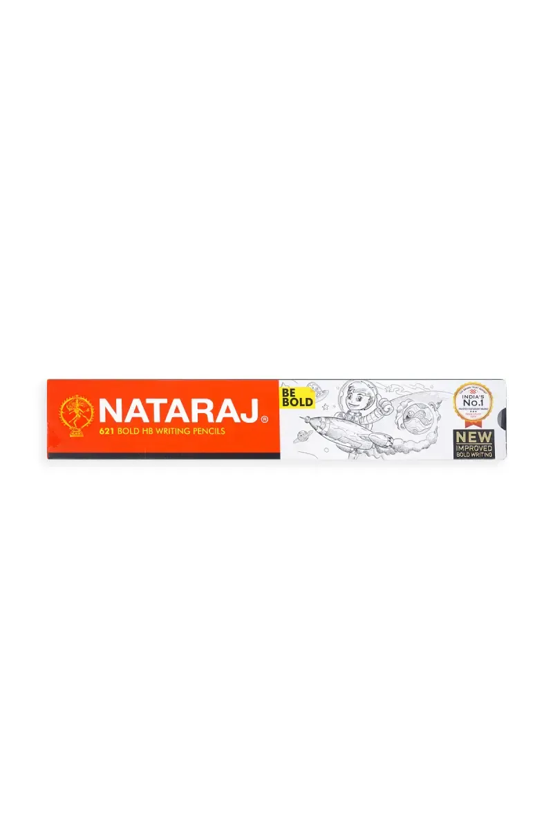 Nataraj 621 Bold HB Writing Pencils - Pack Of 10 