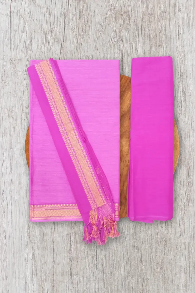 Polycotton Mangalagiri Unstitched Churidar Material for Women