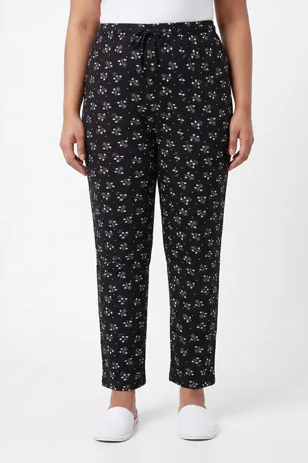 Cotton Printed Pyjama Pant for Women - Plus Size