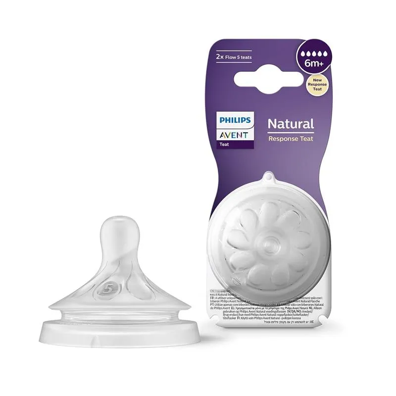 Philips Avent Natural Response Teat Twin Pack (Scy 965/02) - 6 Months+