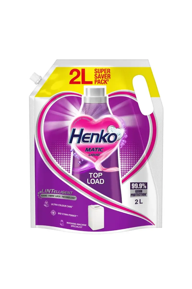 Henko Matic Top Load Detergent Liquid - 2 Ltr