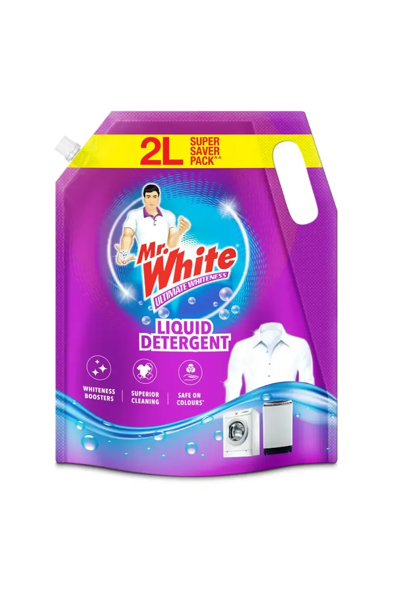 Mr. White Liquid Detergent - 2 Ltr