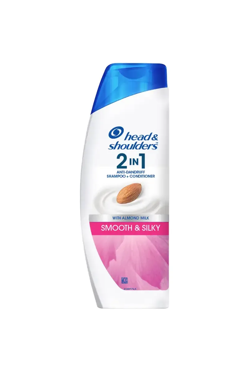 Head & Shoulders Smooth & Silky 2 in 1 Anti-Dandruff Shampoo + Conditioner - 180ml